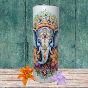 Lord Ganesha 20 oz Zen Tumbler | Sublimated by Scott Heil of The Crowing Hen
